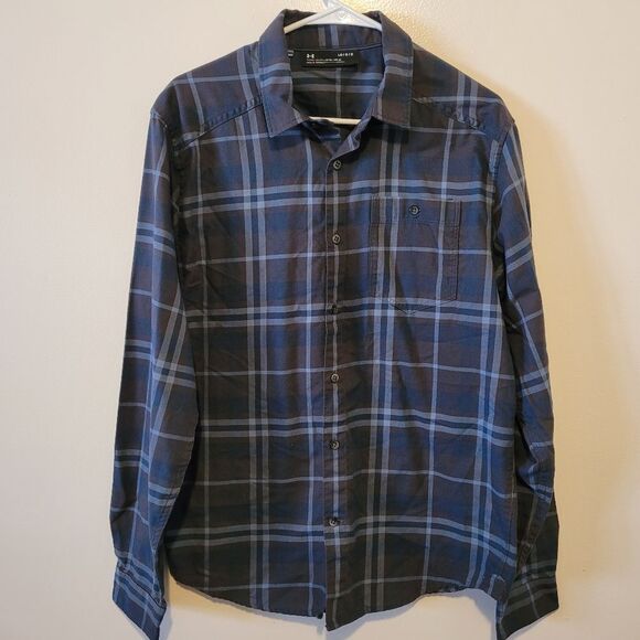 Under Armour Mens Long Sleeve Botton Up Shirt - Picture 1 of 5